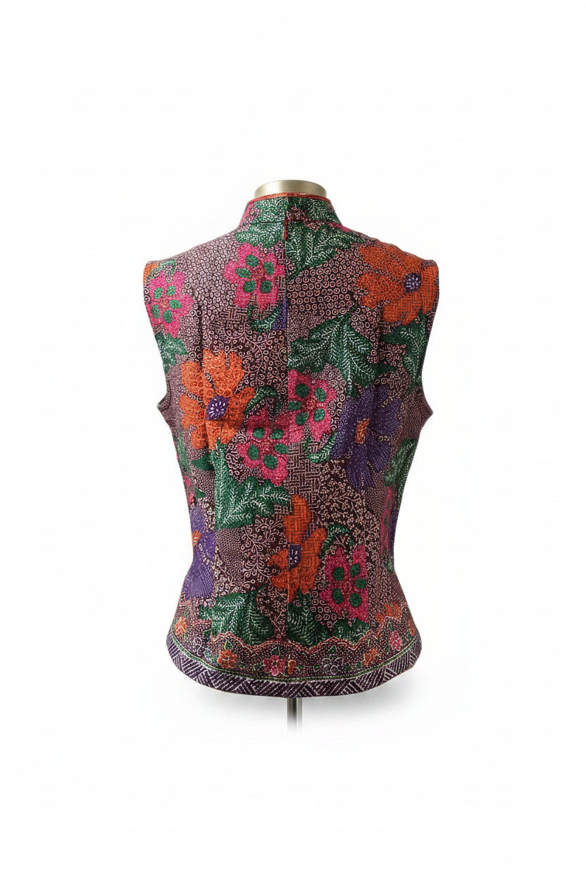 Ladies Batik Top LBT-L-RED-P111004