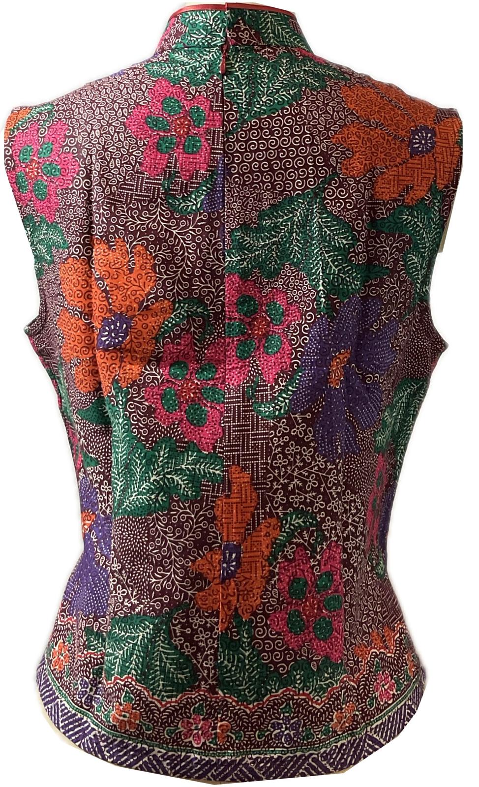 Ladies Batik Top LBT-L-PURPLE-P111006