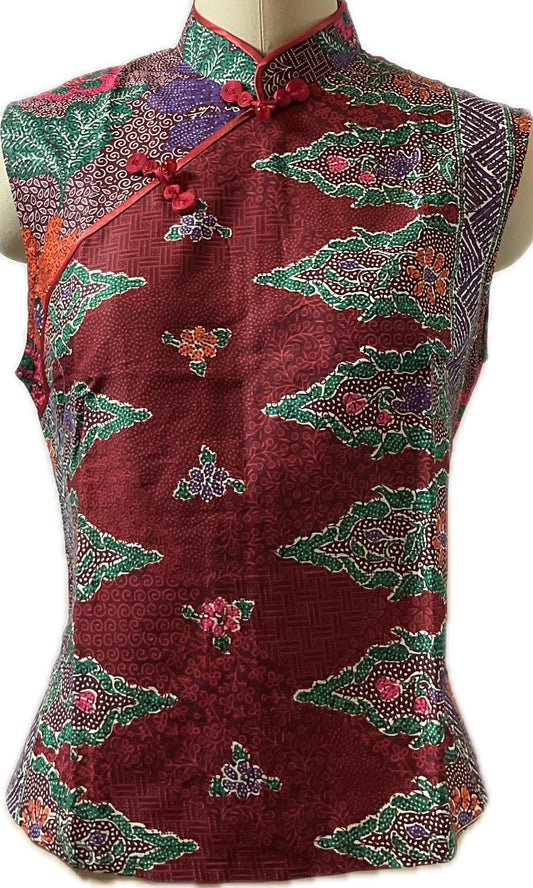 Ladies Batik Top LBT-L-PURPLE-P111006