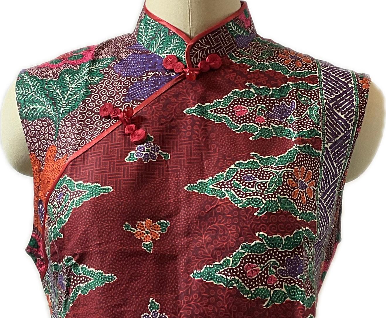 Ladies Batik Top LBT-L-PURPLE-P111006
