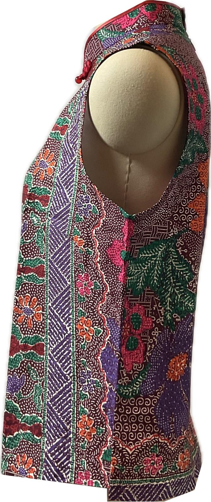 Ladies Batik Top LBT-L-PURPLE-P111006
