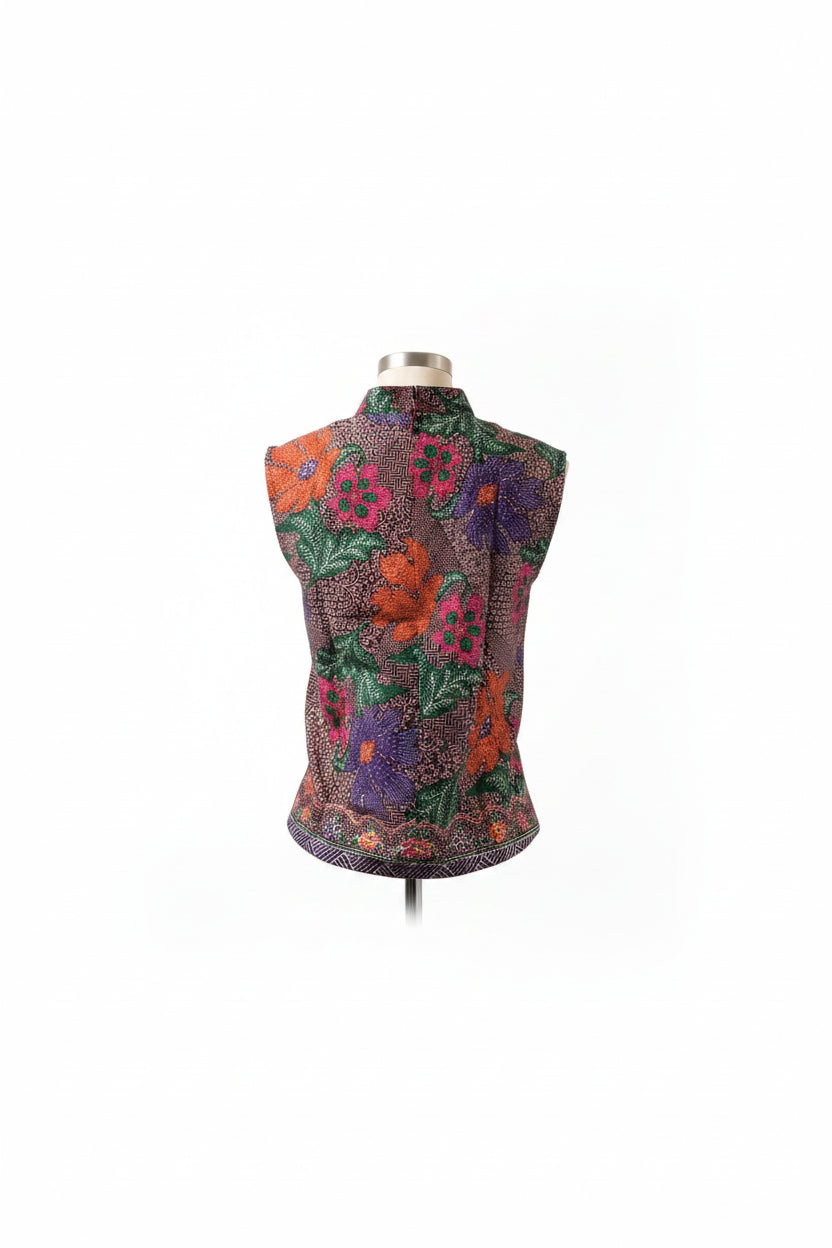Ladies Batik Top LBT-XL-RED-P1111001