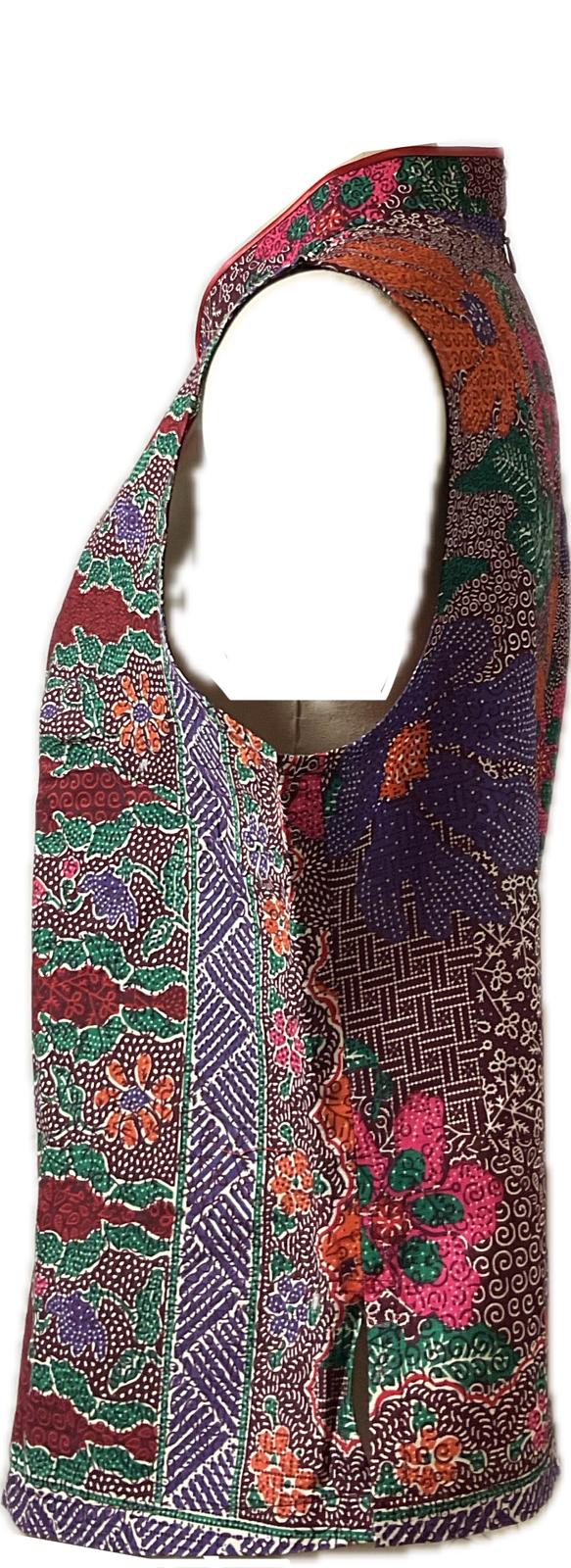 Ladies Batik Top LBT-XL-RED-P1111001