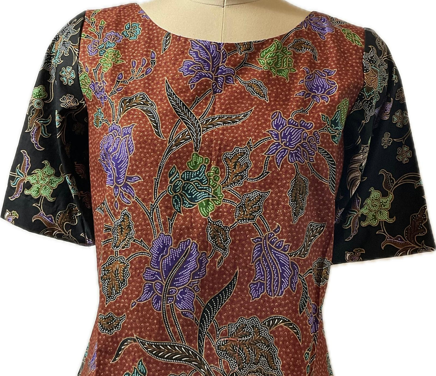 Ladies Batik Top LBT-M-BLACK-Q11003