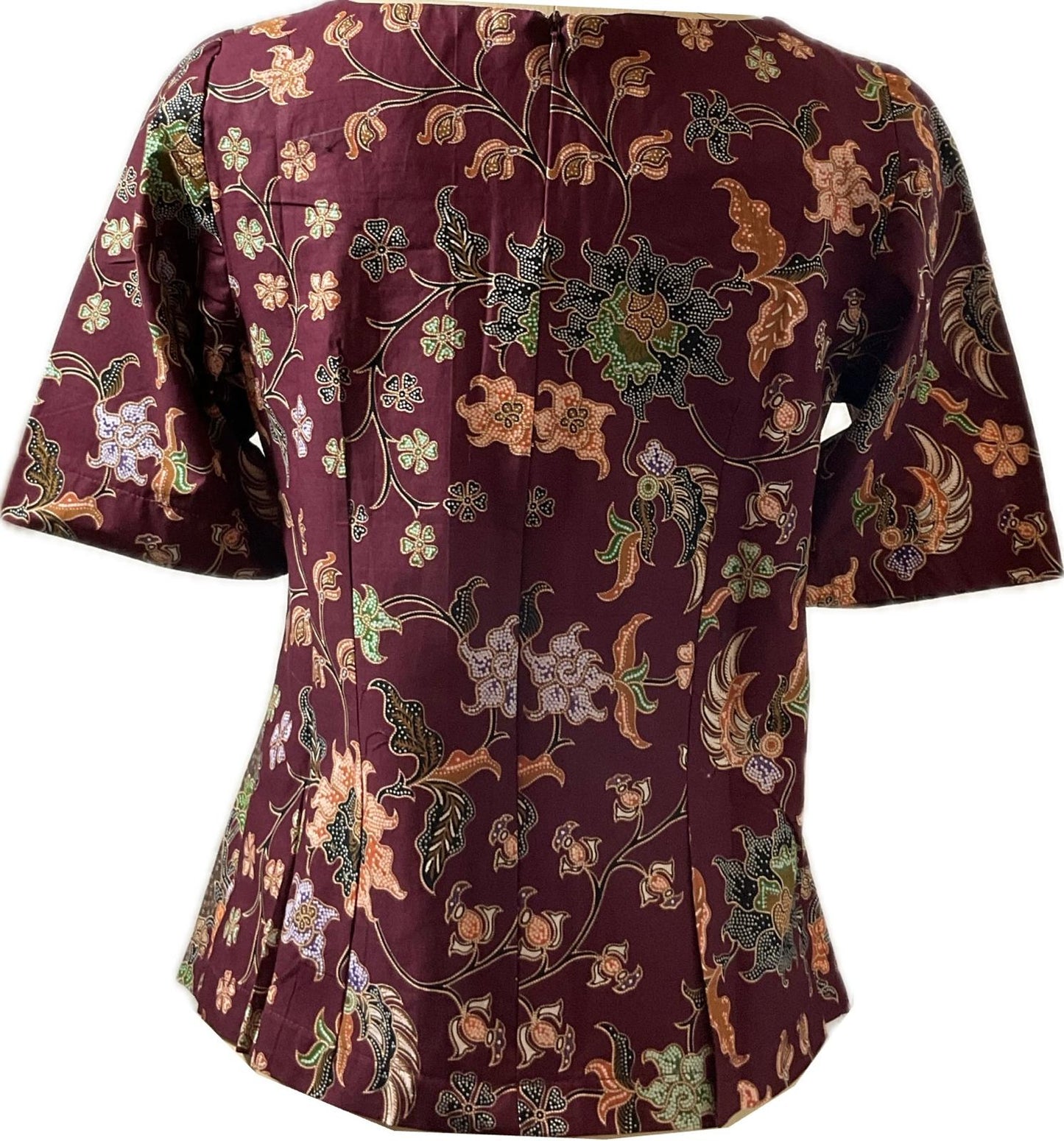Ladies Batik Top LBT-M-MAROON-Q11004