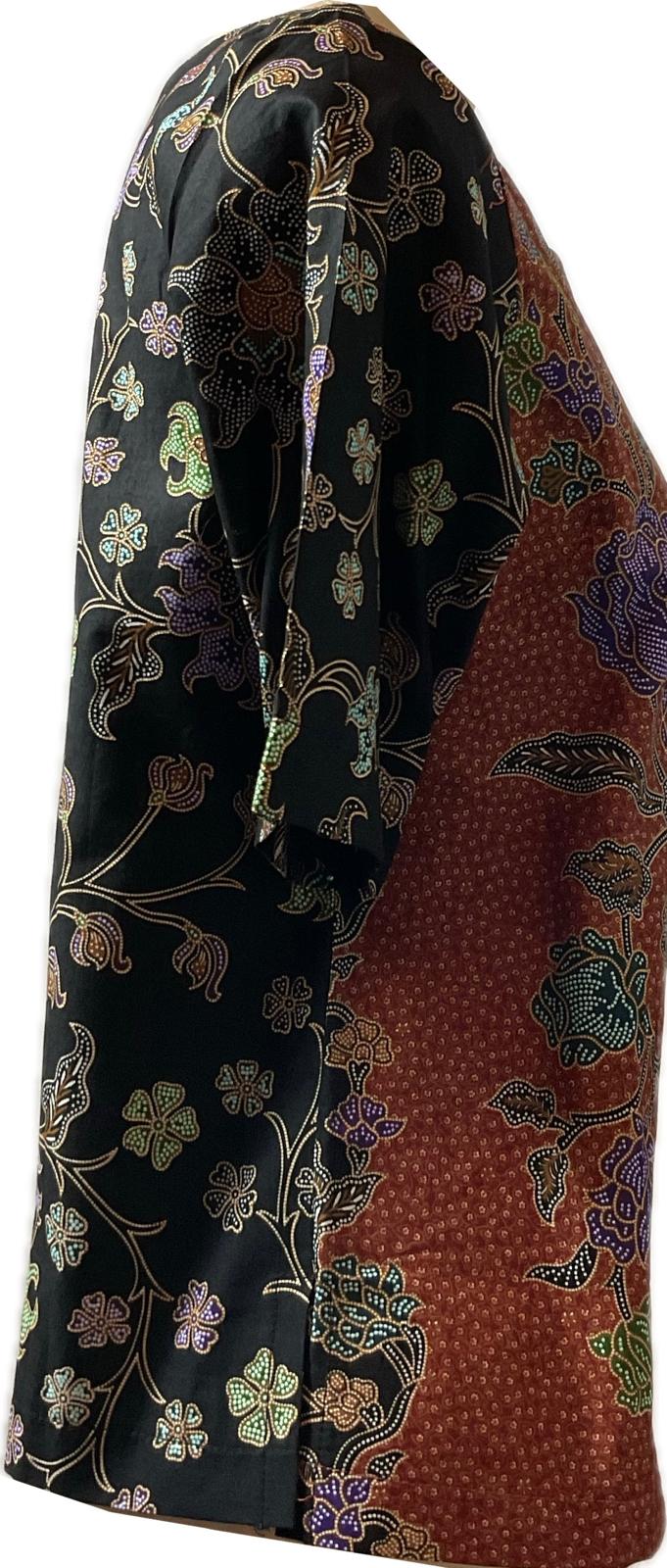 Ladies Batik Top LBT-L-BLACK-Q111002