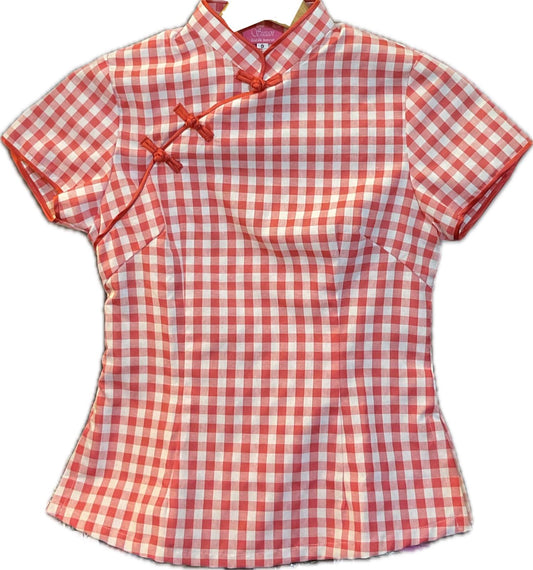Ladies Batik Top LBT-M-RED-R11002