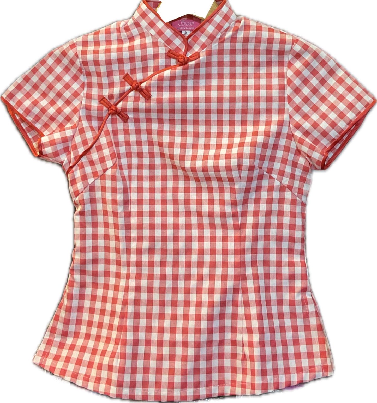 Ladies Batik Top LBT-M-RED-R11001