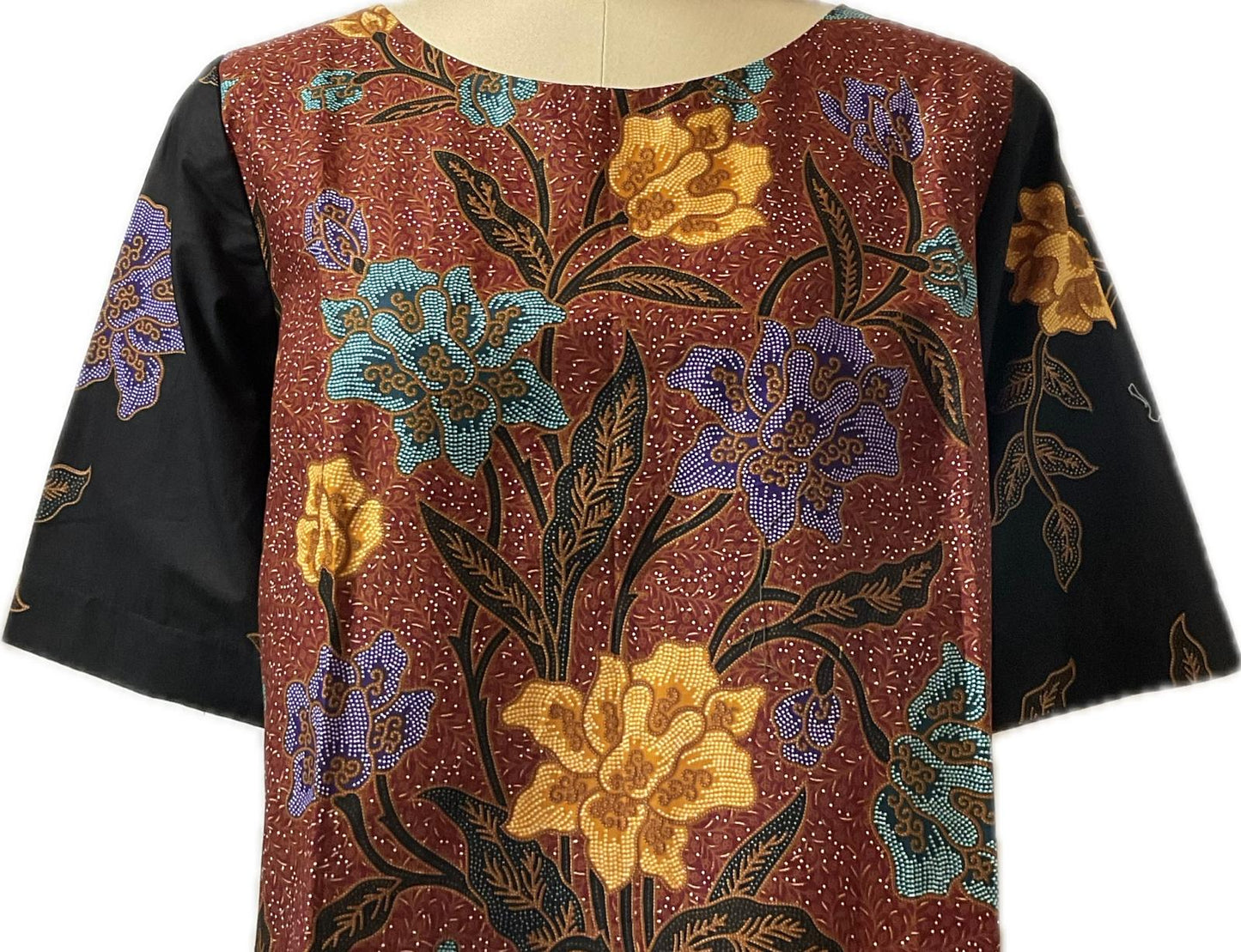 Ladies Batik Top LBT-XL-BLACK-Q1111002