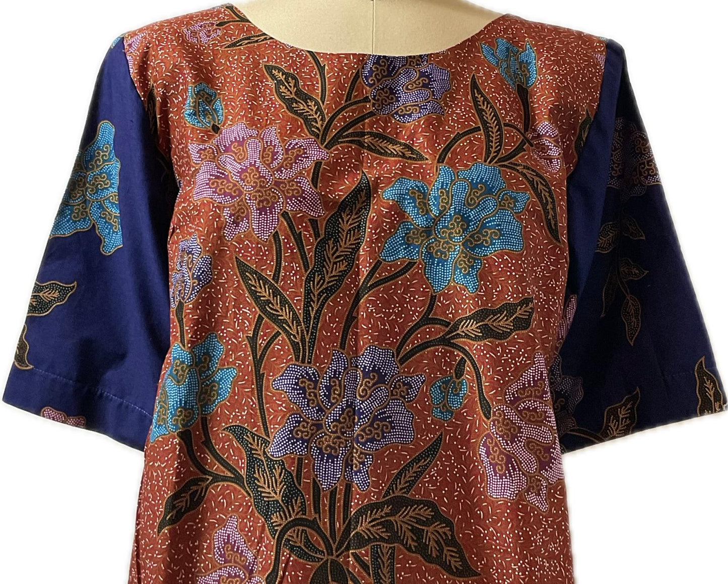 Ladies Batik Top LBT-XXL-BLUE-Q11111002