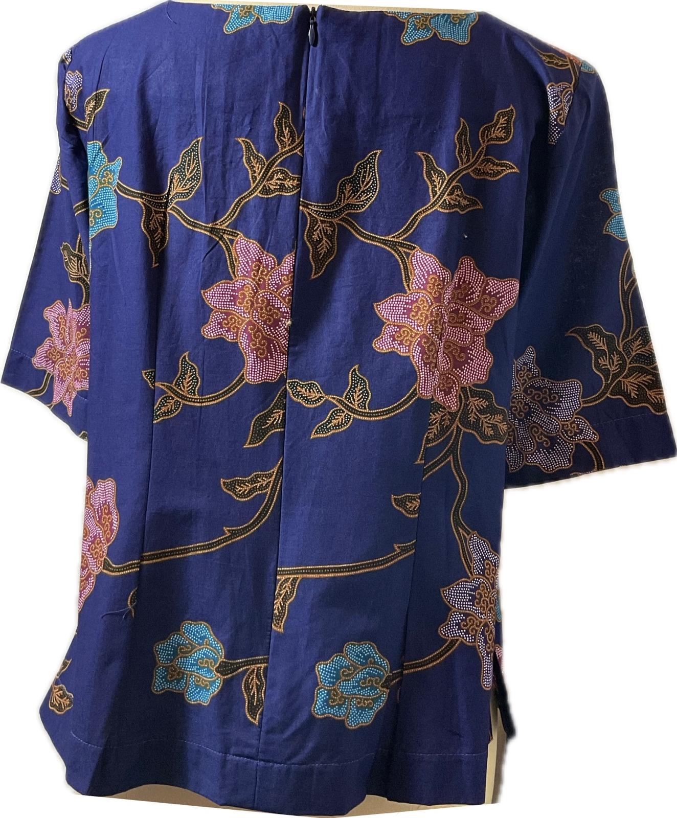 Ladies Batik Top LBT-XXL-BLUE-Q11111002