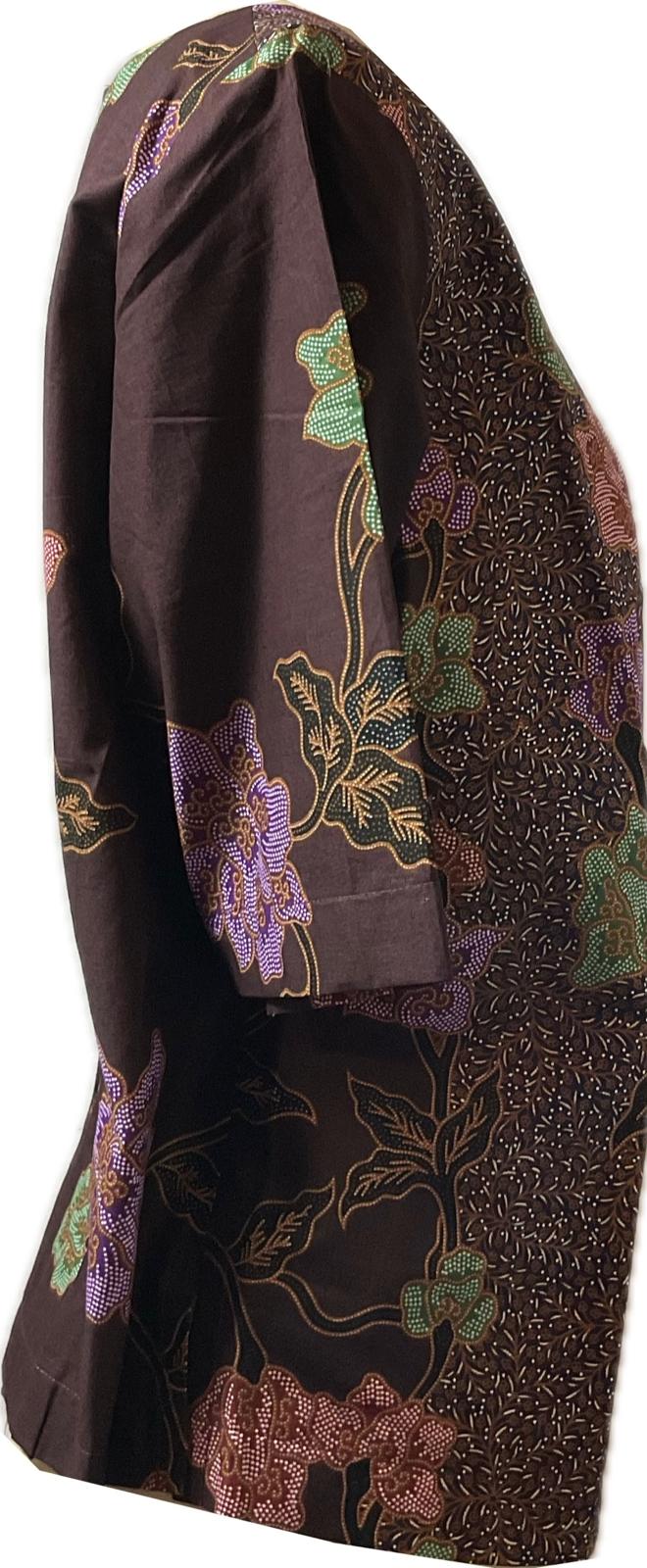 Ladies Batik Top LBT-XXL-BROWN-Q11111004