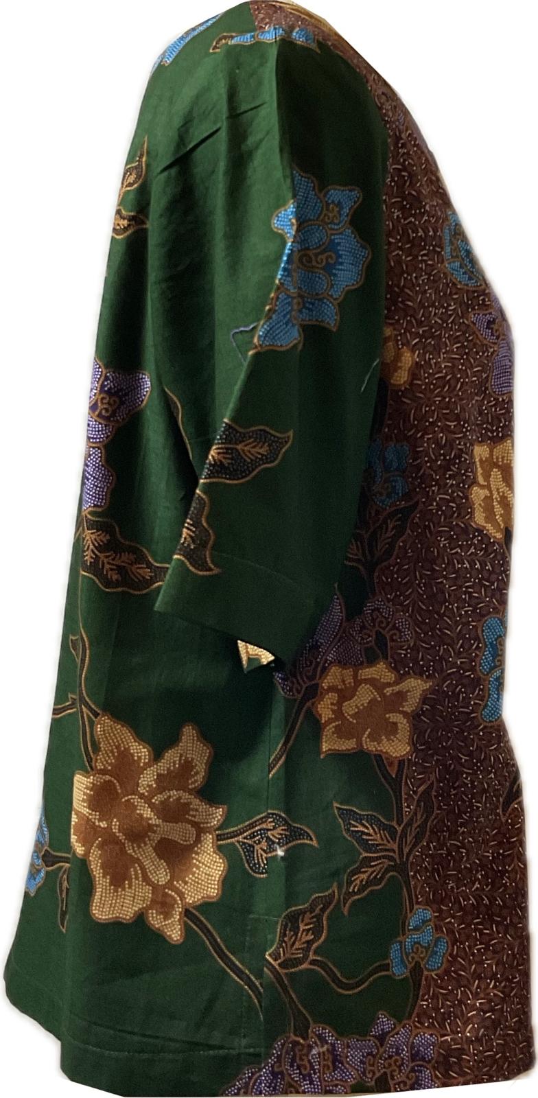 Ladies Batik Top LBT-XXL-GREEN-Q11111005