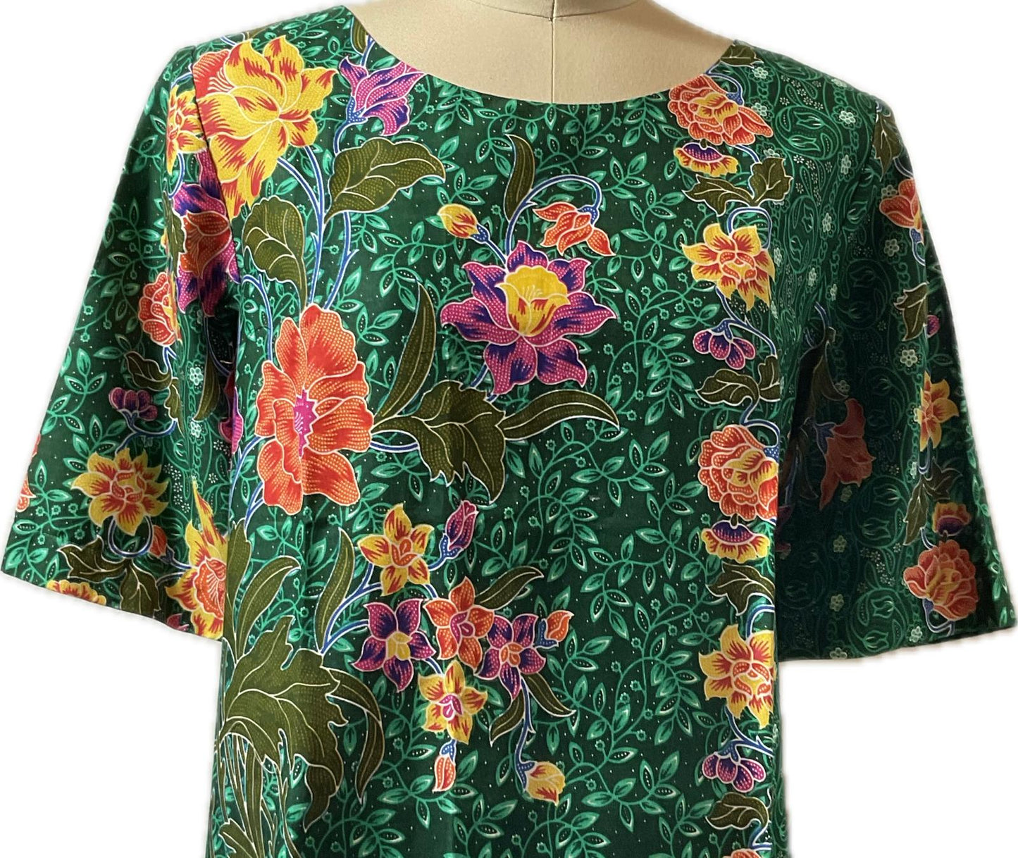 Ladies Batik Top LBT-XL-GREEN-S1111001