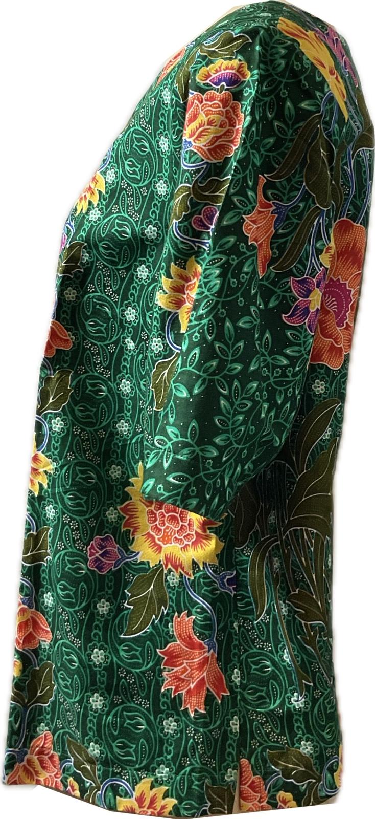 Ladies Batik Top LBT-XL-GREEN-S1111001