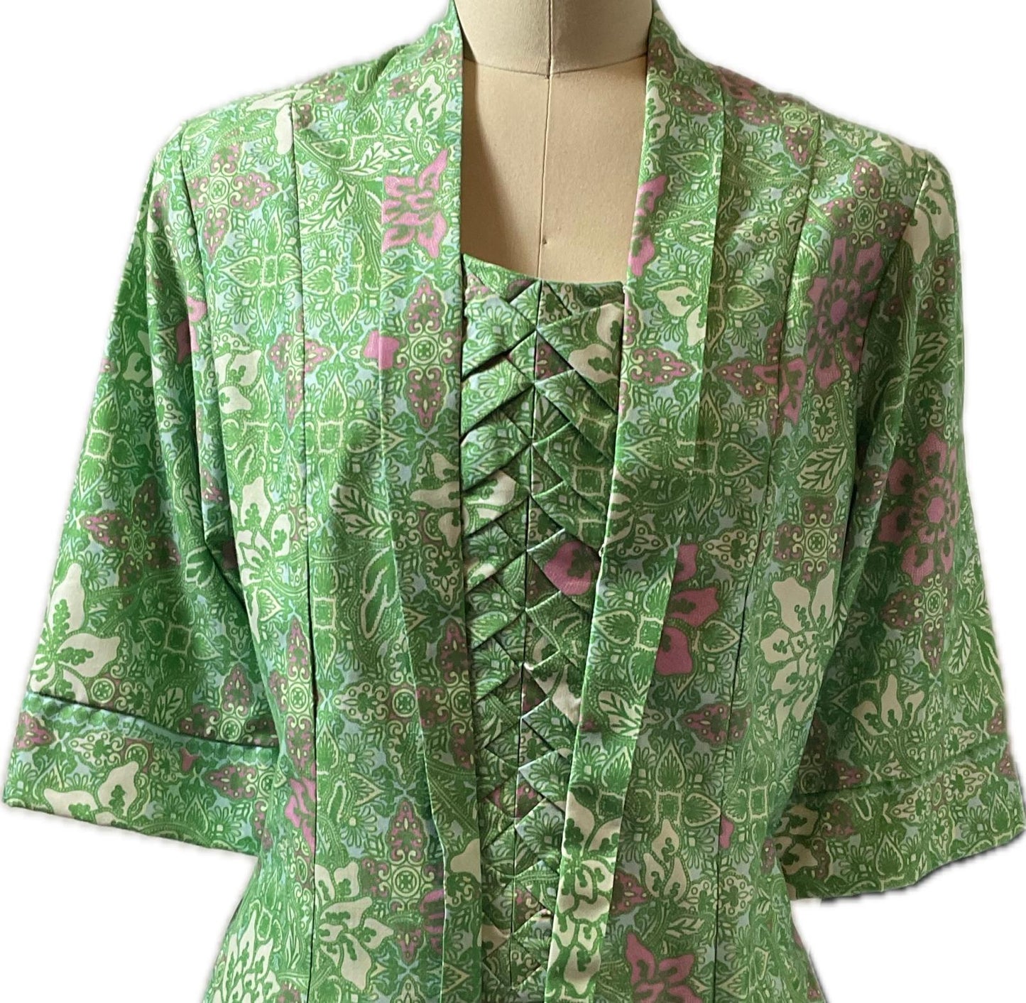 Ladies Batik Top LBT-XL-GREEN-U1111001