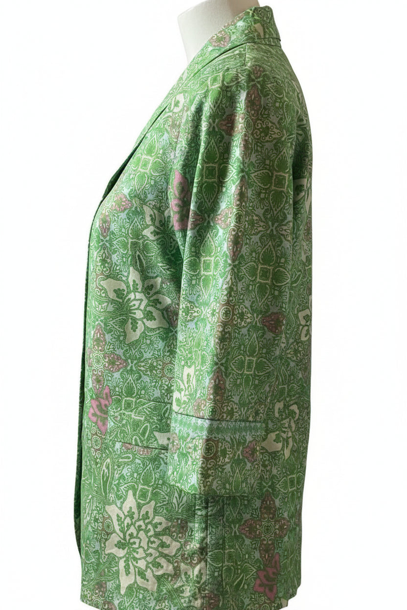 Ladies Batik Top LBT-XL-GREEN-U1111001