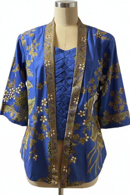 Ladies Batik Top LBT-XXXL-BLUE-U11111001