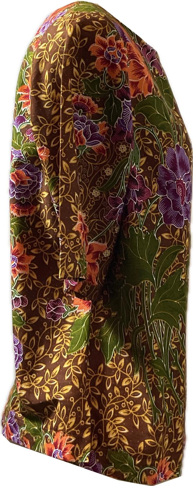 Ladies Batik Top LBT-XL-BROWN-S1111002