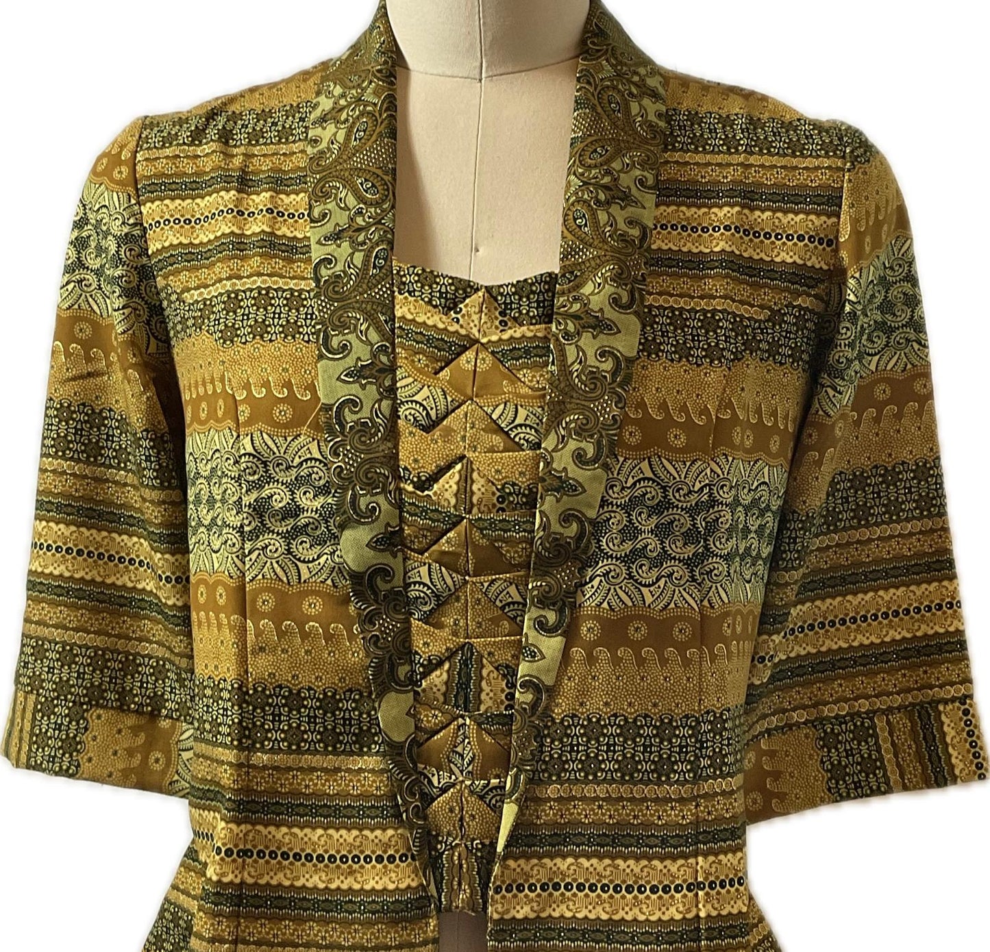 Ladies Batik Top LBT-S-YELLOW-X1002