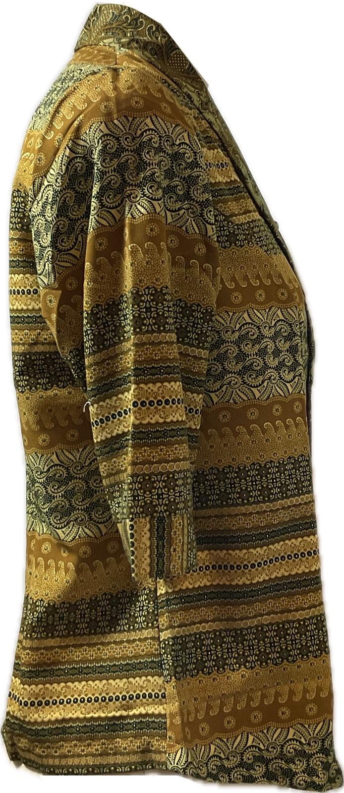 Ladies Batik Top LBT-S-YELLOW-X1002