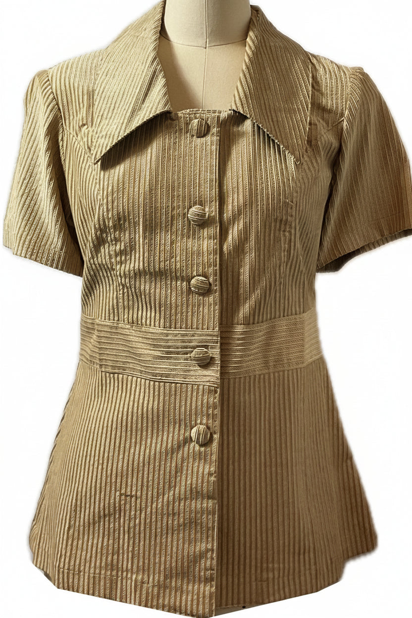 Ladies Batik Top LBT-L-BROWN-Y111001