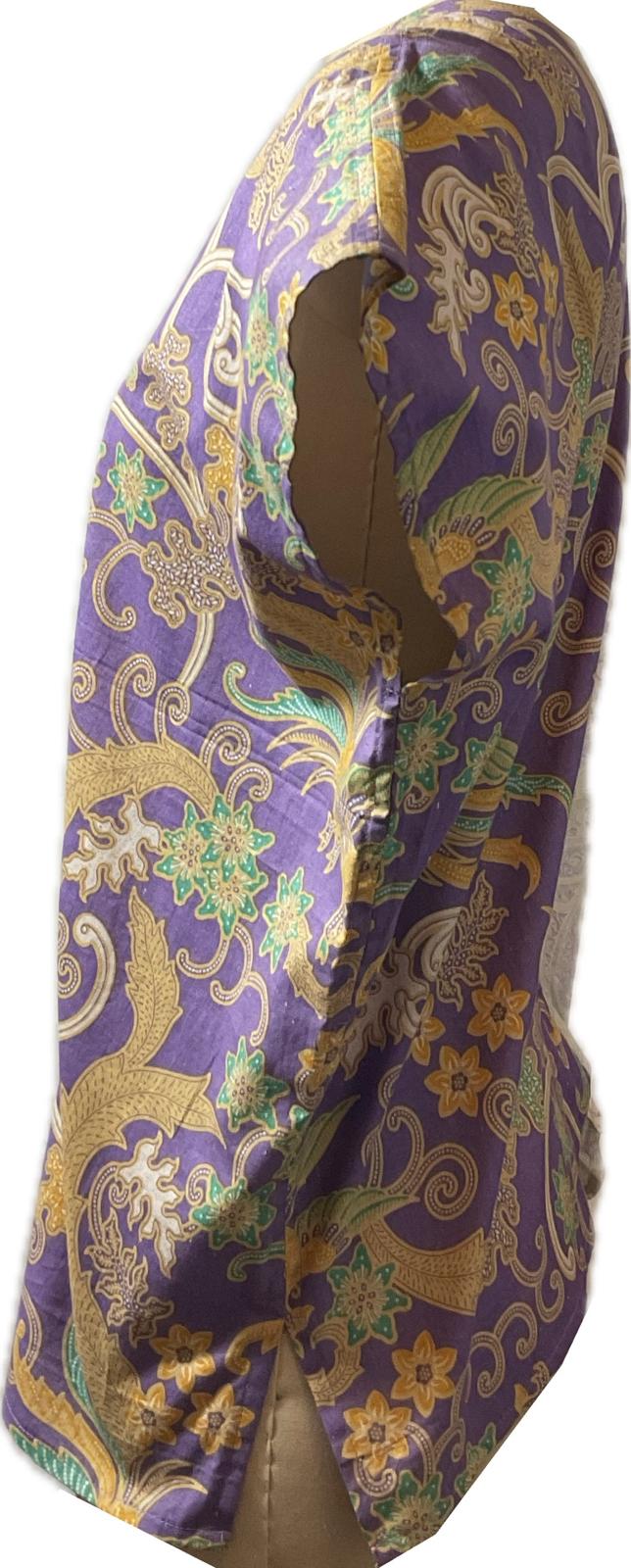 Ladies Batik Top LBT-FS-PURPLE-ZFS1001