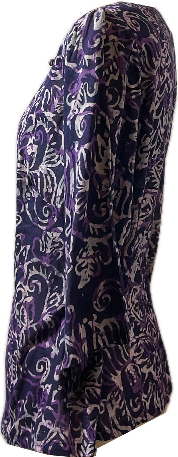 Ladies Batik Top LBT-XXL-PURPLE-AA11111001