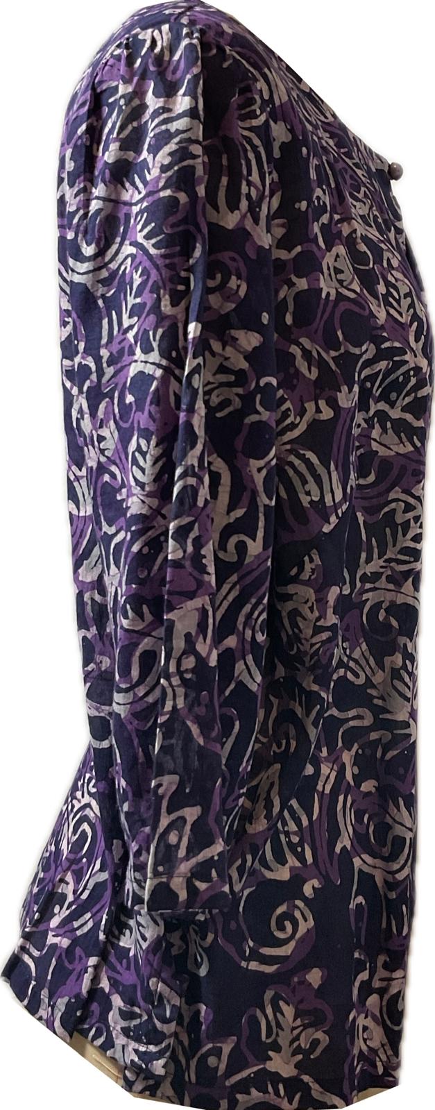 Ladies Batik Top LBT-XXL-PURPLE-AA11111001