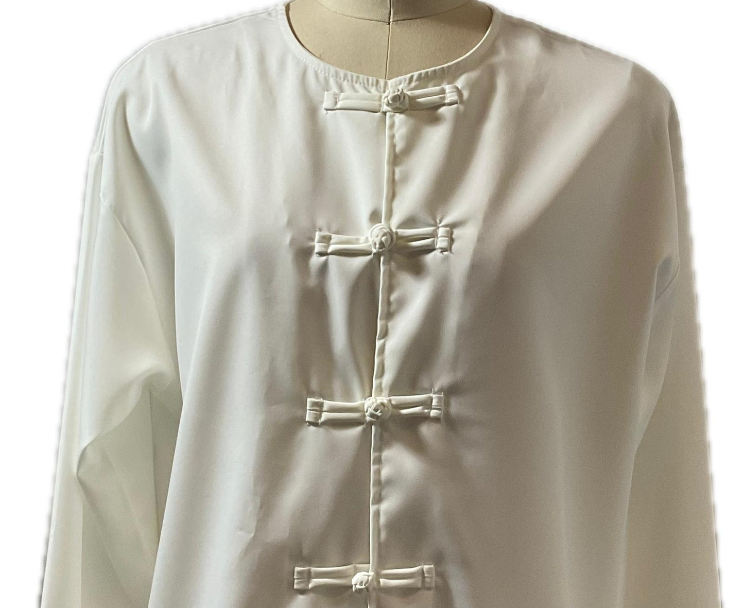 Ladies Batik Top LBT-M-WHITE-AB11001
