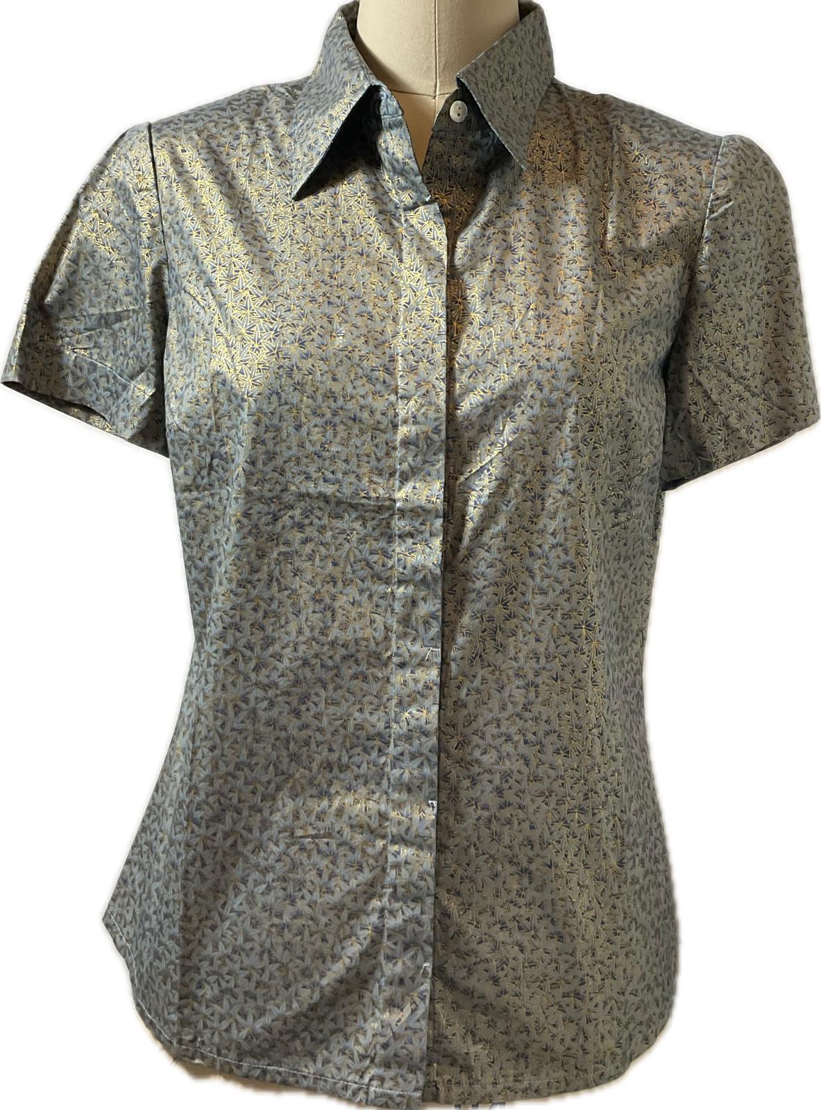 Ladies Batik Top LBT-S-BLUE-AC1001