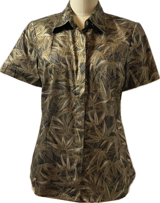 Ladies Batik Top LBT-L-GREEN-AC111002