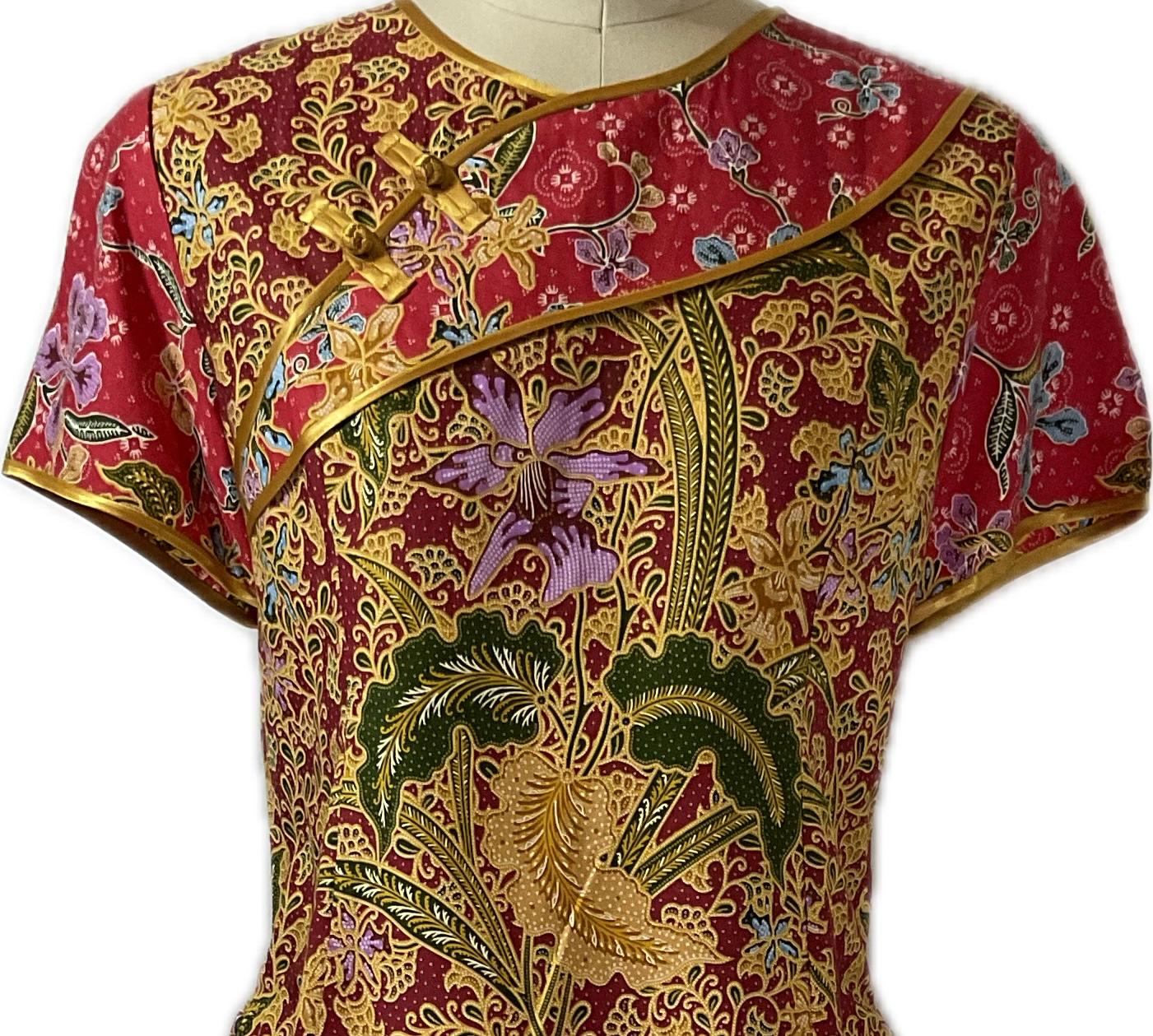 Ladies Batik Top LBT-M-RED-AD11003