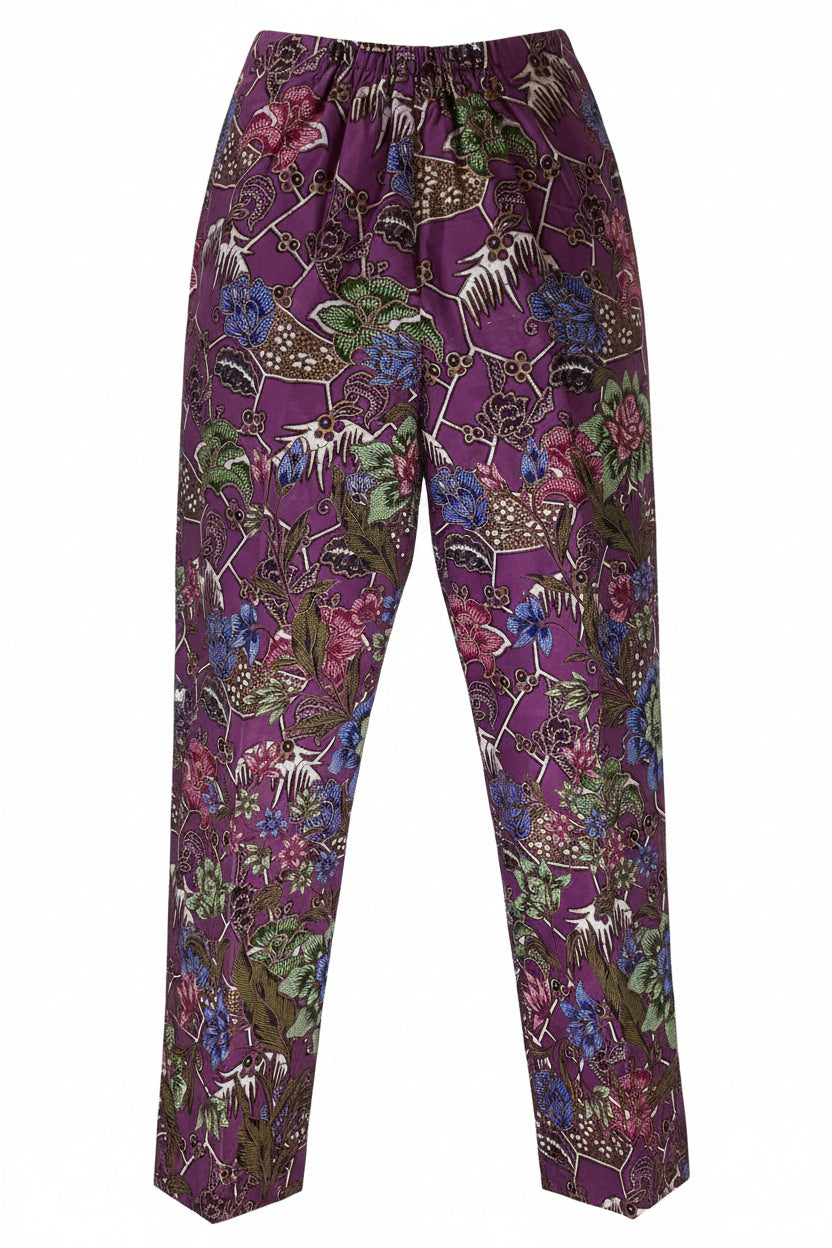 Ladies Batik Top LBT-L-PURPLE-AD111001
