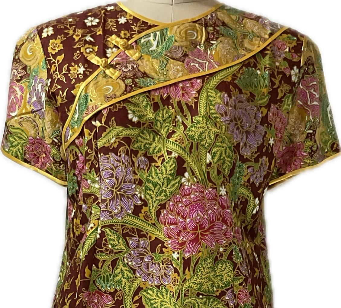 Ladies Batik Top LBT-L-YELLOW-AD111002