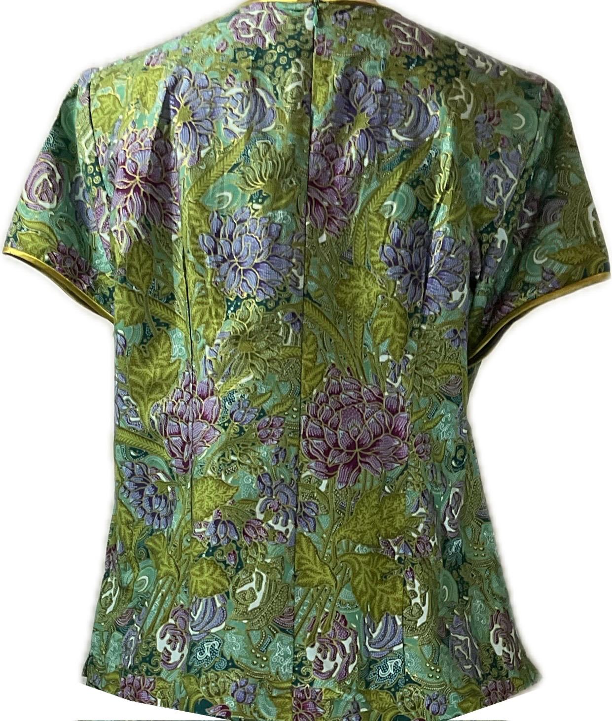 Ladies Batik Top LBT-XL-GREEN-AD1111001