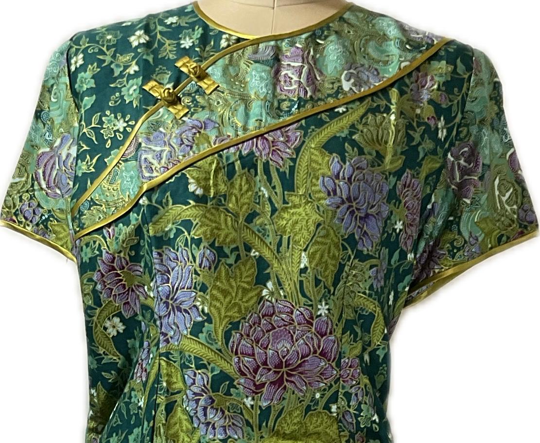 Ladies Batik Top LBT-XL-GREEN-AD1111001