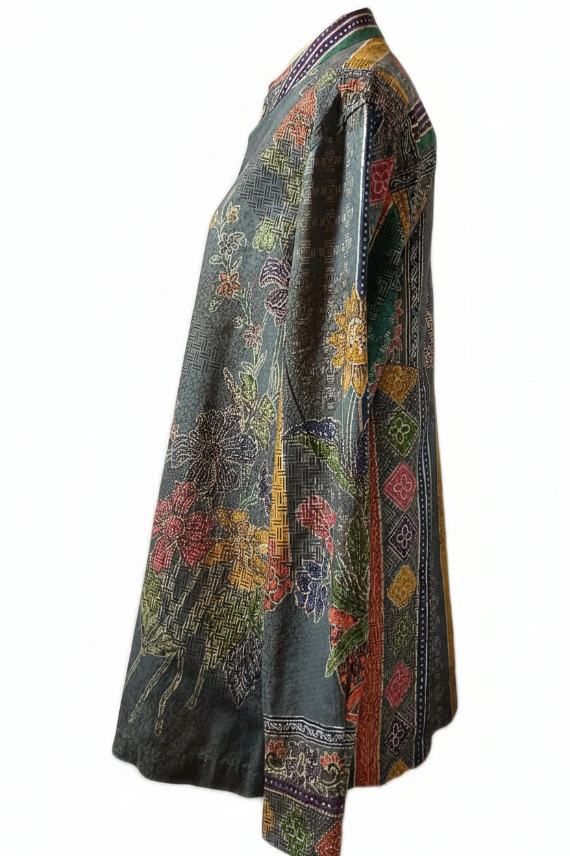 Mens Batik Top MBT-L-GREY-22018