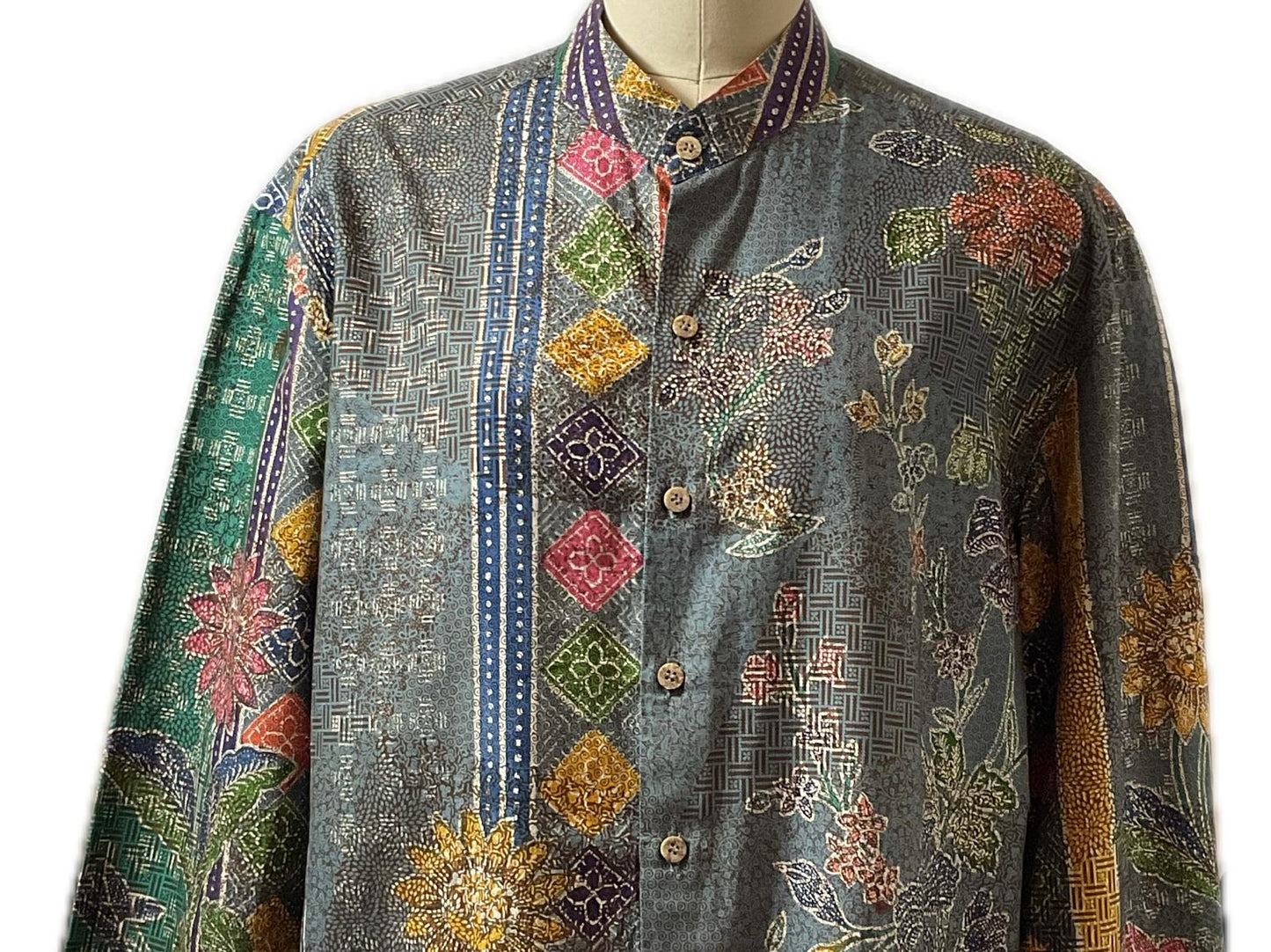 Mens Batik Top MBT-L-GREY-22018