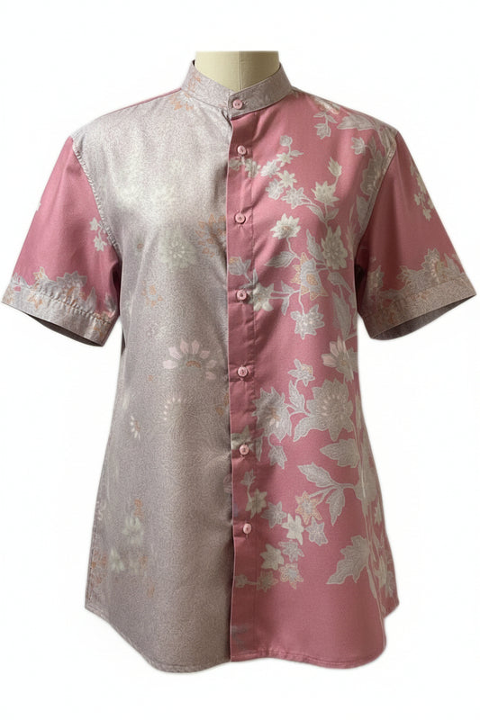 Mens Batik Top MBT-L-PEACH-22016