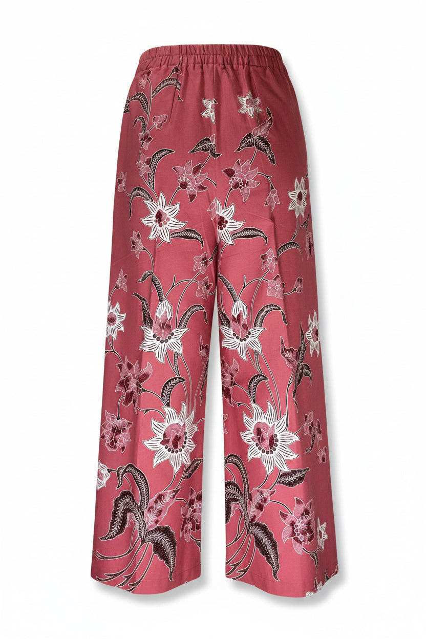 Ladies Batik Pants LBP-S-PEACH-5001
