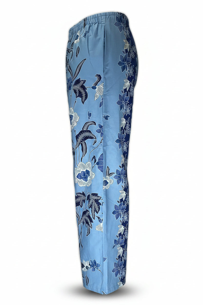 Ladies Batik Pants LBP-S-BLUE-5002