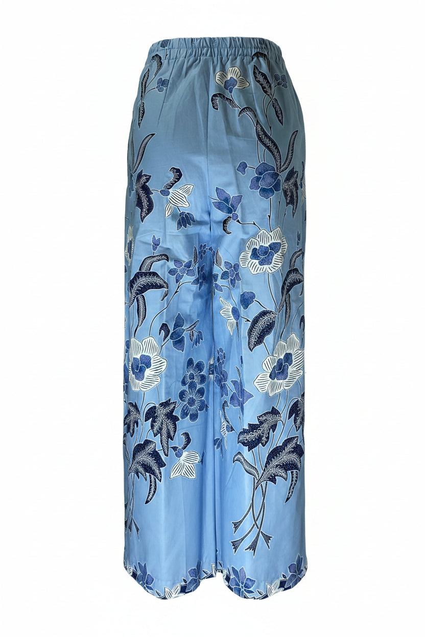 Ladies Batik Pants LBP-S-BLUE-5002