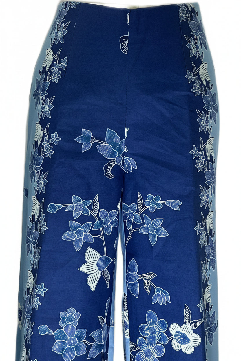 Ladies Batik Pants LBP-S-BLUE-5002
