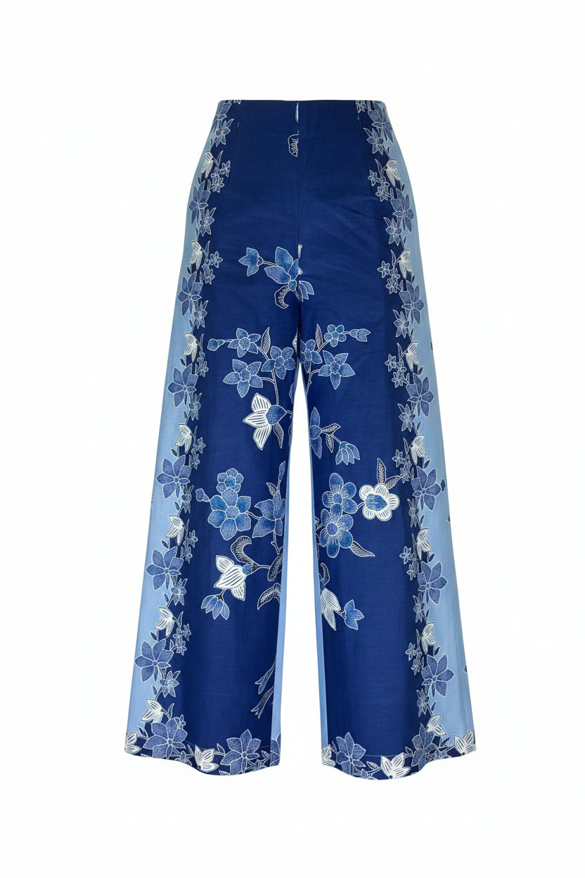 Ladies Batik Pants LBP-S-BLUE-5002
