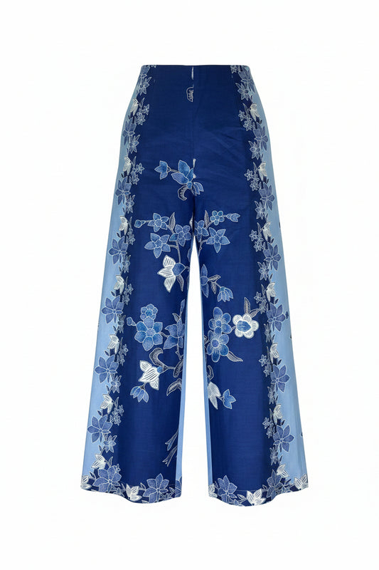Ladies Batik Pants LBP-S-BLUE-5002