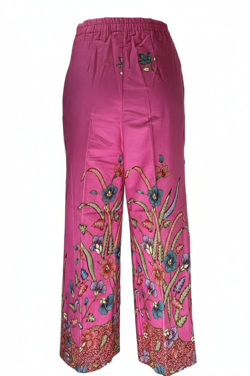 Ladies Batik Pants LBP-S-PINK-5003