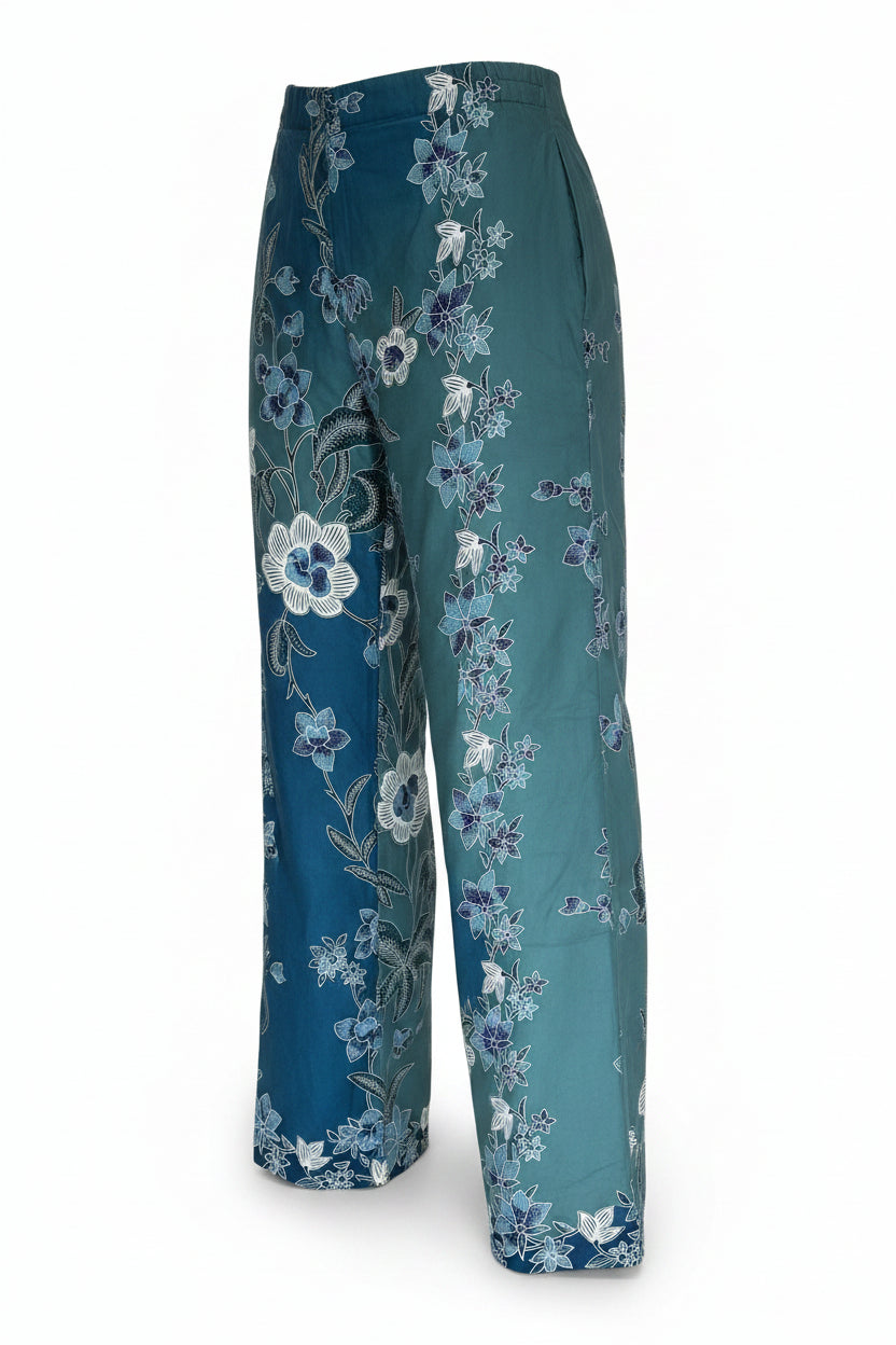 Ladies Batik Pants LBP-L-GREEN-555001