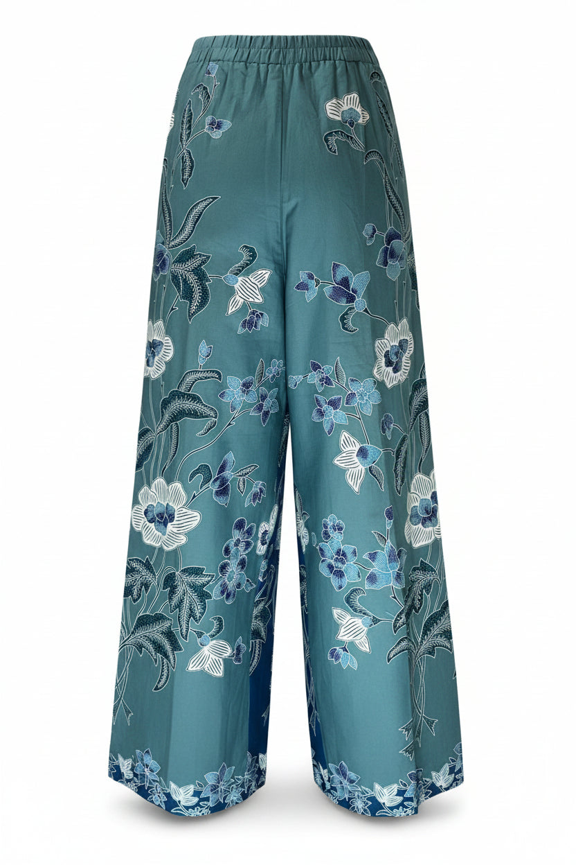 Ladies Batik Pants LBP-L-GREEN-555001