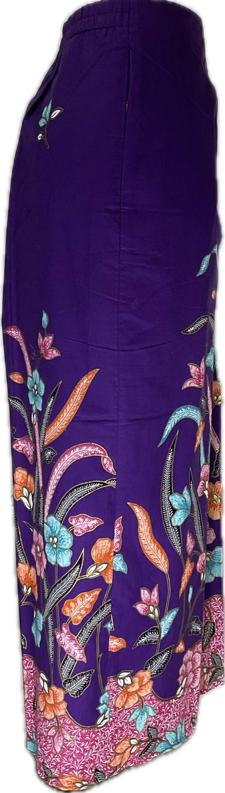 Ladies Batik Pants LBP-L-PURPLE-555002